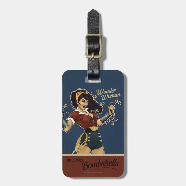 Wonder Woman Bombshell Luggage Tag (Front Vertical)