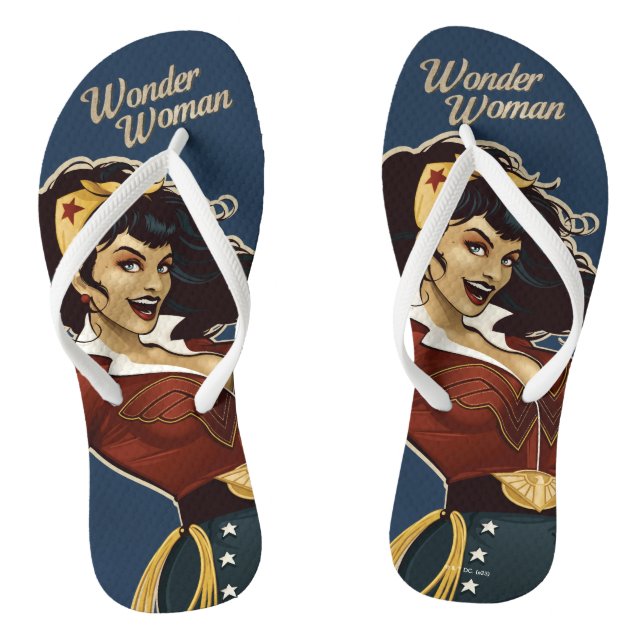 Wonder Woman Bombshell Thongs (Footbed)