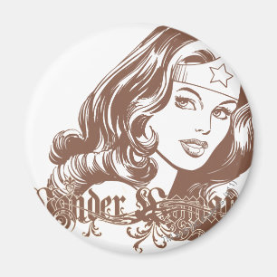 Wonder Woman Brown Magnet