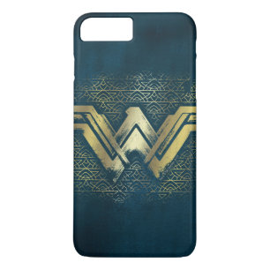 Wonder Woman Brushed Gold Symbol iPhone 8 Plus/7 Plus Case