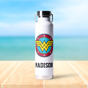Wonder Woman Circle Add Your Name Water Bottle