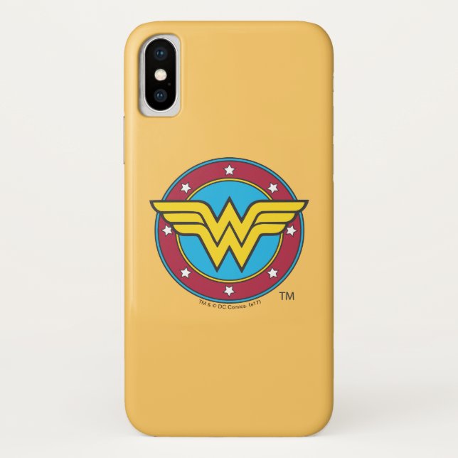 Wonder Woman | Circle & Stars Logo Case-Mate iPhone Case (Back)