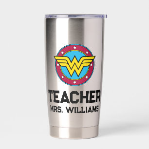 Wonder Woman Circle & Stars Logo Insulated Tumbler