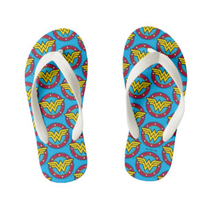 Wonder Woman   Circle & Stars Logo Kid's Thongs