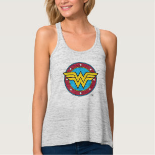 Wonder Woman   Circle & Stars Logo Singlet