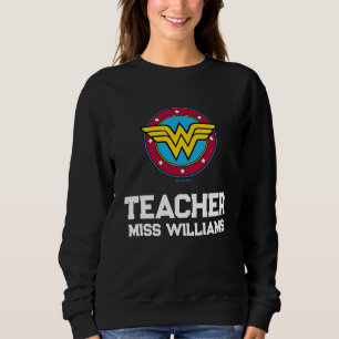 Wonder Woman   Circle & Stars Logo Sweatshirt