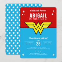 Wonder Woman - Classic Logo Stars Birthday