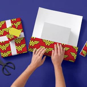 Wonder Woman Classic Logo Wrapping Paper Sheet