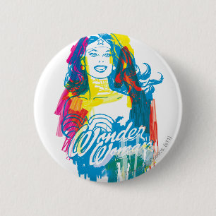 Wonder Woman Colourful 1 6 Cm Round Badge