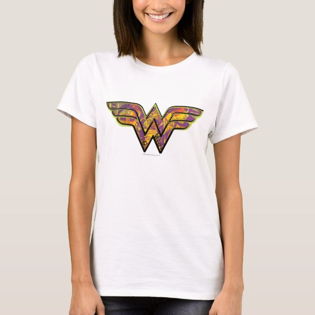 Wonder Woman Colourful Logo T-Shirt (Front)