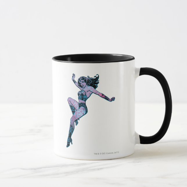 Wonder Woman Colourful Pose Mug (Right)