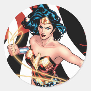 Wonder Woman Comic Cover #12 Classic Round Sticker