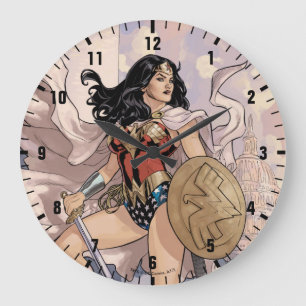 Wonder Woman Comic Cover #13 Large Clock