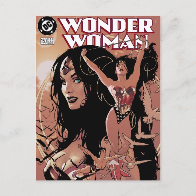 Wonder Woman Comic Cover #150: Triumphant Postcard (Front)
