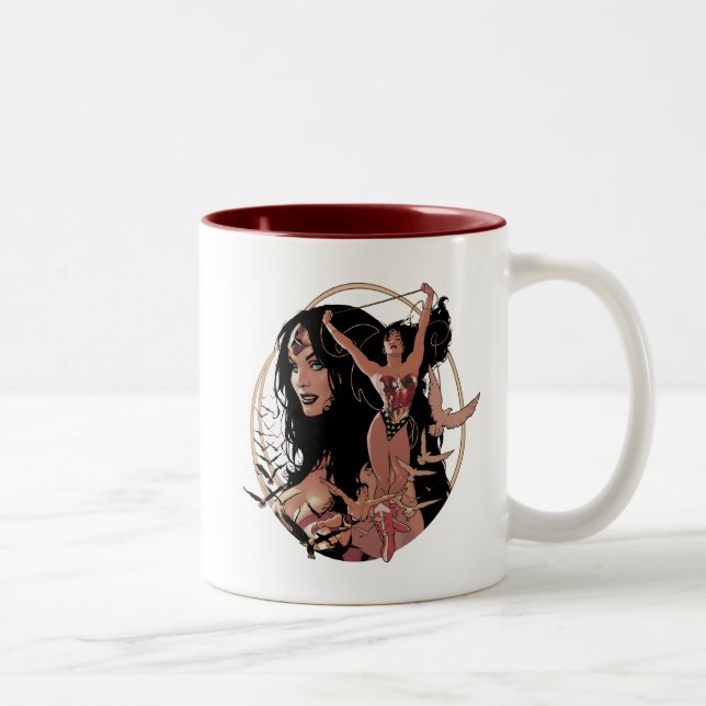 Wonder Woman Comic Cover #150: Triumphant Two-Tone Coffee Mug (Right)