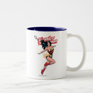 Wonder Woman Comic Cover Two-Tone Coffee Mug