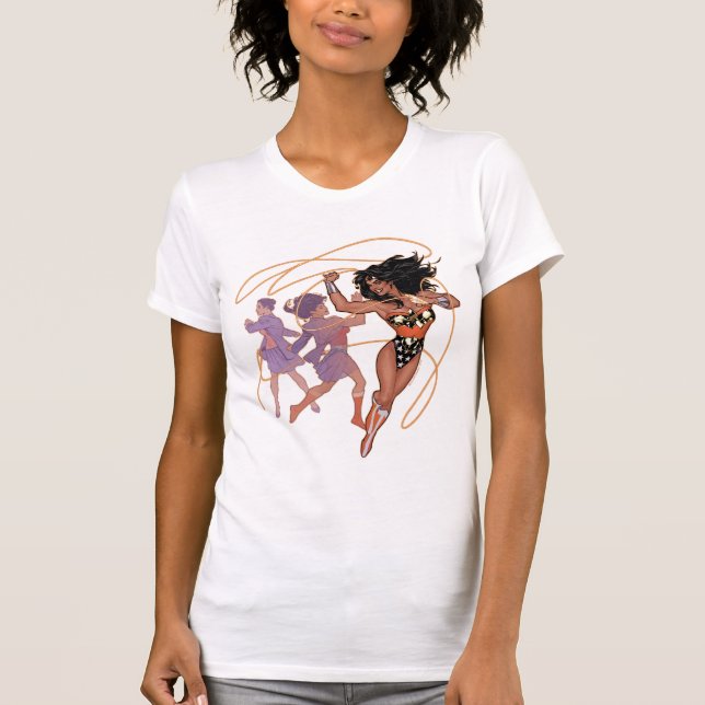 Wonder Woman Diana Prince Transformation T-Shirt (Front)