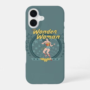Wonder Woman Distressed Star Design iPhone 16 Case