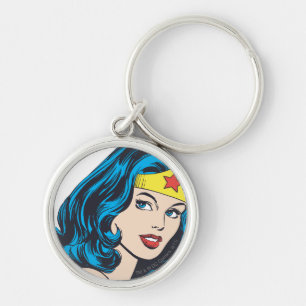 Wonder Woman Face Key Ring