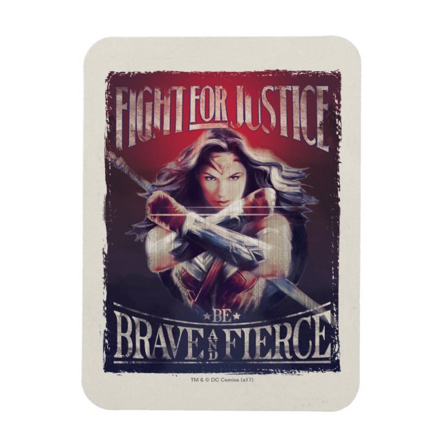Wonder Woman Fight For Justice Magnet (Vertical)