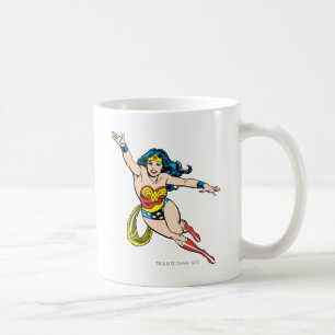 Wonder Woman Flying Forward Coffee Mug