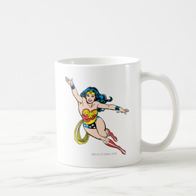 Wonder Woman Flying Forward Coffee Mug (Right)