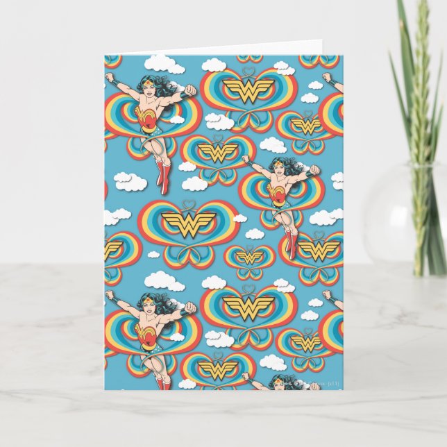 Wonder Woman Flying High Pattern Card (Front)
