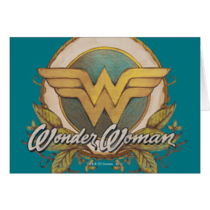 Wonder Woman Foliage Sketch Logo