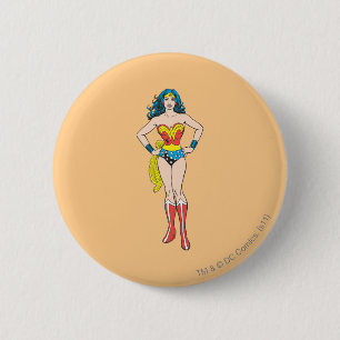 Wonder Woman Hands on Hips 6 Cm Round Badge