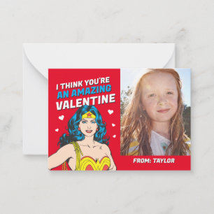 Wonder Woman   Happy Valentine's Day Card