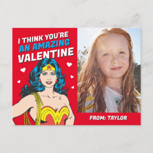 Wonder Woman   Happy Valentine's Day Postcard