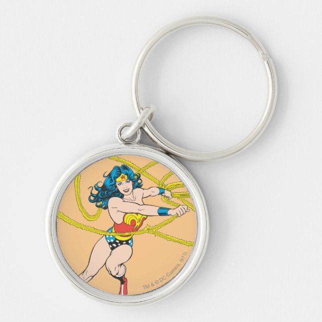 Wonder Woman Holds Lasso 1 Key Ring (Front)