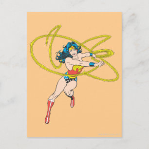 Wonder Woman Holds Lasso 1 Postcard