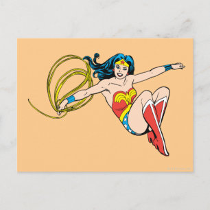 Wonder Woman Jumping Postcard