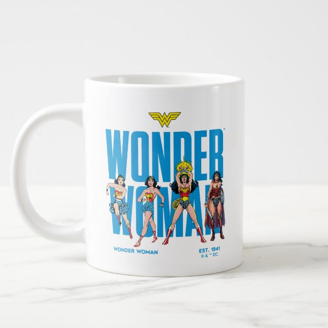 Wonder Woman Legends Forever Graphic Large Coffee Mug (Left)