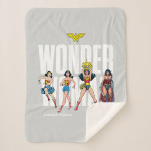 Wonder Woman Legends Forever Graphic Sherpa Blanket