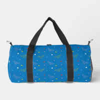 Wonder Woman Logo and Stars Blue Pattern