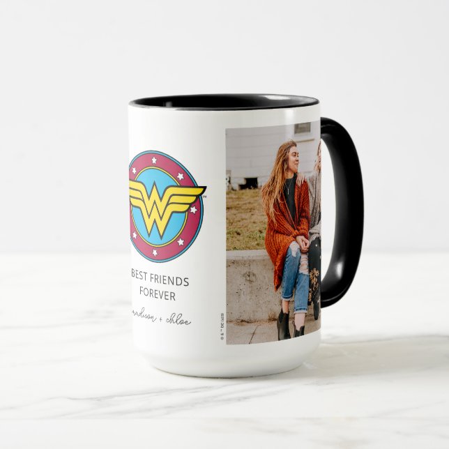 Wonder Woman Logo | Best Friends Photo Mug (Front Right)