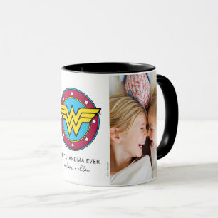 Wonder Woman Logo   Best Grandma Photo Mug