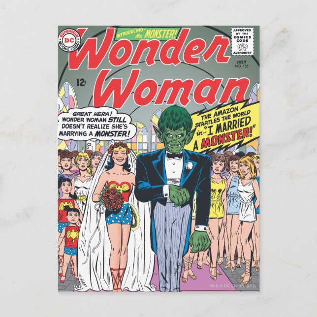 Wonder Woman Married a Monster Postcard (Front)