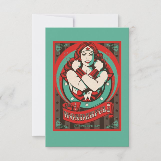 Wonder Woman | My Wonderful Mum, On Father's Day Card (Front)