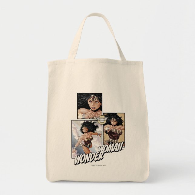 Wonder Woman New 52 Comic Art Graphic Tote Bag (Front)