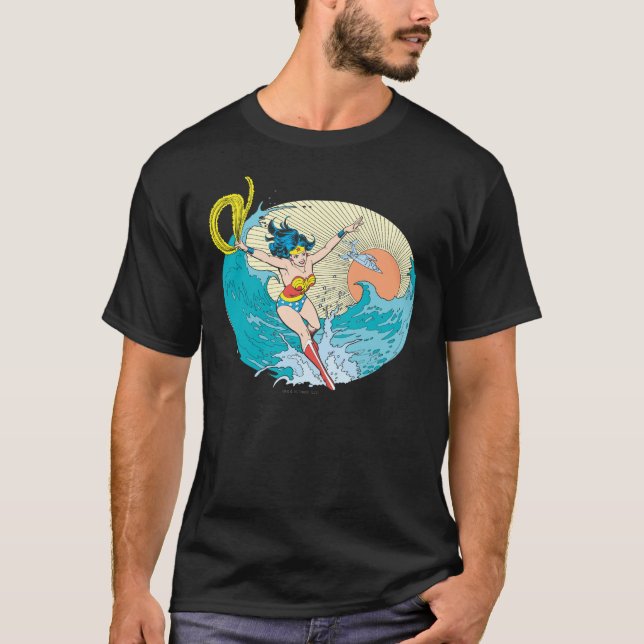 Wonder Woman Ocean Sky T-Shirt (Front)