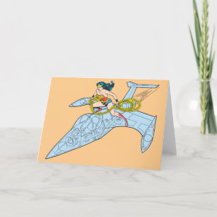 Wonder Woman on Spaceship Card