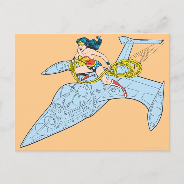 Wonder Woman on Spaceship Postcard (Front)