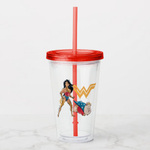 Wonder Woman & PB Acrylic Tumbler