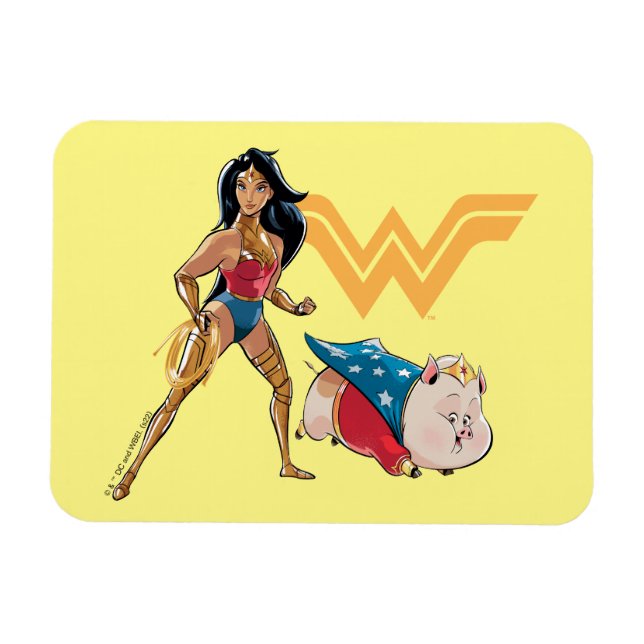 Wonder Woman & PB Magnet (Horizontal)