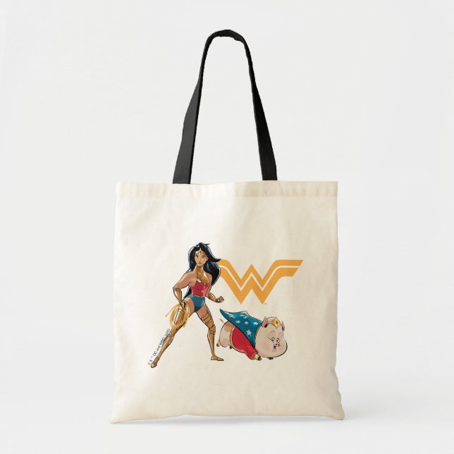 Wonder Woman & PB Tote Bag (Front)
