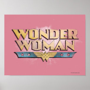Wonder Woman Pencil Logo Poster