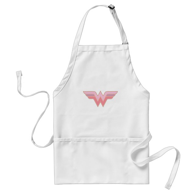 Wonder Woman Pink and Orange Mesh Logo Standard Apron (Front)